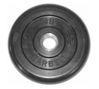 Диски для штанг и гантелей + Диск обрезиненный BARBELL MB (металлическая втулка) диаметр 51 мм