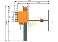Детские уличные комплексы + Детская площадка IgraGrad Панда Фани Gride
