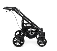 Кресла-коляски + Кресло-коляска для инвалидов Армед Эвита нео (Черно-голубой, Цельнолитые шины)