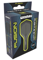 Аксессуары для игры в дартс + Литые оперения с хвостовиками Winmau Fusion Short Black (черные)