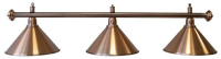 Лампа на три плафона «Elegance» (бронзовая штанга, бронзовый плафон D35см)