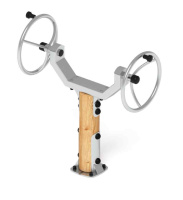 Уличные тренажеры + Тренажер рули (положение сидя) (лиственница) СТ 106-Л.И2