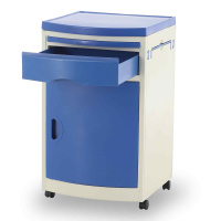 Тумбы медицинские + Тумбочка прикроватная из пластика Med-Mos BLZ-016 ПТ-003Д