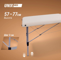 Массажные столы складные + Массажный стол UNIX Master 2 Section White