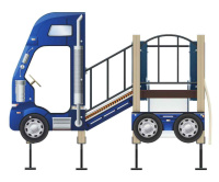 Детские уличные комплексы + Детский игровой комплекс «Грузовичок» H=750 ДИК 05-1102