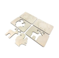 Игровое развивающее оборудование + Трафареты в ассортименте, набор 8 штук