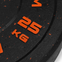 Диски с посадочным диаметром 51 мм + BRONZE GYM BG-BMP-25 Диск бамперный  25 кг