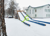 Детские горки + Зимняя горка IgraGrad Snow Fox, скат 18 м мод.2