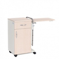 Тумбы медицинские + Тумба прикроватная с фасадами, топом и откидной столешницей из ламината KL1-А