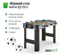 Настольный футбол + Игровой стол UNIX Line Мини Футбол - Кикер (101х42 cм)