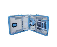 Массажные столы + Массажный стол DFC NIRVANA Elegant LUXE, цвет светло-голубой