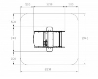 Теневые навесы, беседки + Кабриолет (черный) - Беседка машинка средняя - МФ 10.03.02-05.И1