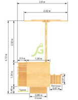 Детские уличные комплексы + Детская площадка IgraGrad Крафт Pro