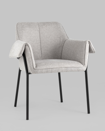 Комплекты стульев + Кресло Бесс рогожка светло-серый 2 шт.