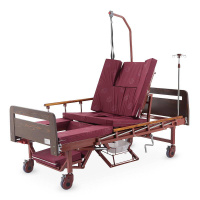 Кровати функциональные + Кровать механическая Med-Mos YG-5 (ММ-5124Д-01) с боковым переворачиванием, туалетным устройством и функцией «кардиокресло»
