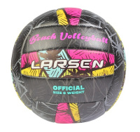 Волейбольные мячи + Мяч волейбольный пляжный Larsen Beach Volleyball Black/Pink (Soft Touch)