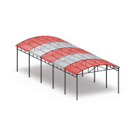 Теневые навесы, беседки + Теневой навес на 10 тренажеров - МФ 753.02 - Спорт