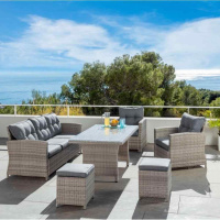 Садовые комплекты + Комплект плетеной мебели AFM-311GL Grey