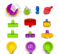 Декоративно-развивающие панели + Центр для игр с водой "Автомойка"