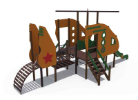 Детские уличные комплексы + Детский игровой комплекс Пилот Н-1200 серии Май ДИО 13021