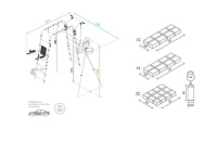 Детские спортивные комплексы для дачи + Дачный комплекс "Fitness" + ФАНЕРНЫЕ качели Romana 103.20.05 (серый/жёлтый)