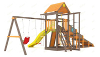 Детские уличные комплексы + Всесезонная площадка IgraGrad С Fort с сеткой SF1