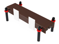 Уличные турники и брусья (Воркаут) + Воркаут скамья для наклонов ОВ 02-124 (108)