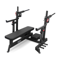 BRONZE GYM AL-321 Скамья для жима пауэрлифтерская с механизмом подъёма штанги