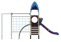 Детские уличные комплексы + Детский игровой комплекс «Космопорт» H=1200 ДИК 31-1411 (Космос)