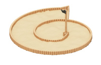 Песочницы + Песочница Улитка (Лиственница анкера) ИО 5.24.03-Л.И1