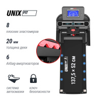 Беговые дорожки + Беговая дорожка UNIX Fit MX-980 AC (LCD)