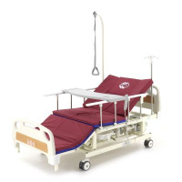 Кровати функциональные + Кровать электрическая Med-Mos DB-11А (МЕ-5218Н-12) с боковым переворачиванием, туалетным устройством и функцией «кардиокресло» и регулировкой высоты