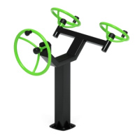 Детские уличные комплексы + Рули (положение сидя)  Уличный тренажер