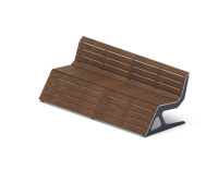 Скамейки + Скамья - МФ 42.02.05-20 (Темный дуб) Д:2400 (под анкера)