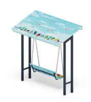 Детские спортивные комплексы для дачи + Качели-диван с навесом (Коты) - МФ 43.01.02-01