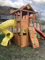 Детские уличные комплексы + Детская площадка IgraGrad Клубный домик 2 с трубой и рукоходом