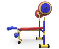 Детские тренажеры + Скамья под штангу детская DFC VT-06