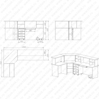 Посты для медперсонала + Стол администратора ПМ.02.00 Эконом