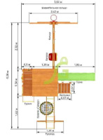 Детские уличные комплексы + Детская площадка IgraGrad Крафт Pro 4 (скат 2,2)