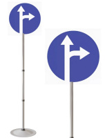 Автогородки и ПДД для детей + Знак дорожный типоразмер 40 на стойке с основанием 3 кг светоотражающий