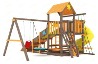 Детские уличные комплексы + Всесезонная площадка IgraGrad С с балконом и трубой SF