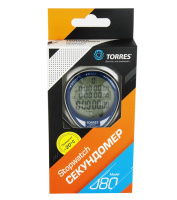 Судейский инвентарь + Секундомер проф. TORRES Professional Stopwatch, SW-80,до-20С, 80 яч.пам.,тайм.,сер-син-чер NEW