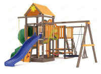 Детские уличные комплексы + Всесезонная площадка IgraGrad С Мостик 1 с трубой SF1