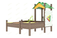 Песочницы + Детская песочница IgraGrad с крышей (мод.2)