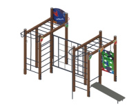 Детские уличные комплексы + Спортивная серия (Граффити) СК 2.01.06-01