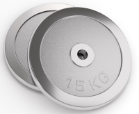 Диски для штанг и гантелей + Диск хромированный UNIX Fit 15 кг / 25 мм
