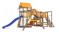 Детские уличные комплексы + Всесезонная площадка IgraGrad С Мостик 1 SF2