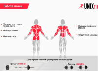 Скамьи + Скамья силовая универсальная UNIX Fit BENCH 130