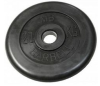 Диски для штанг и гантелей + Диск обрезиненный BARBELL MB (металлическая втулка) диаметр 31 мм		