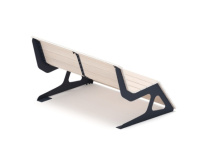 Скамейки + Скамья - МФ 42.02.05-11 (Беленый дуб) Д:1500 (под анкера)